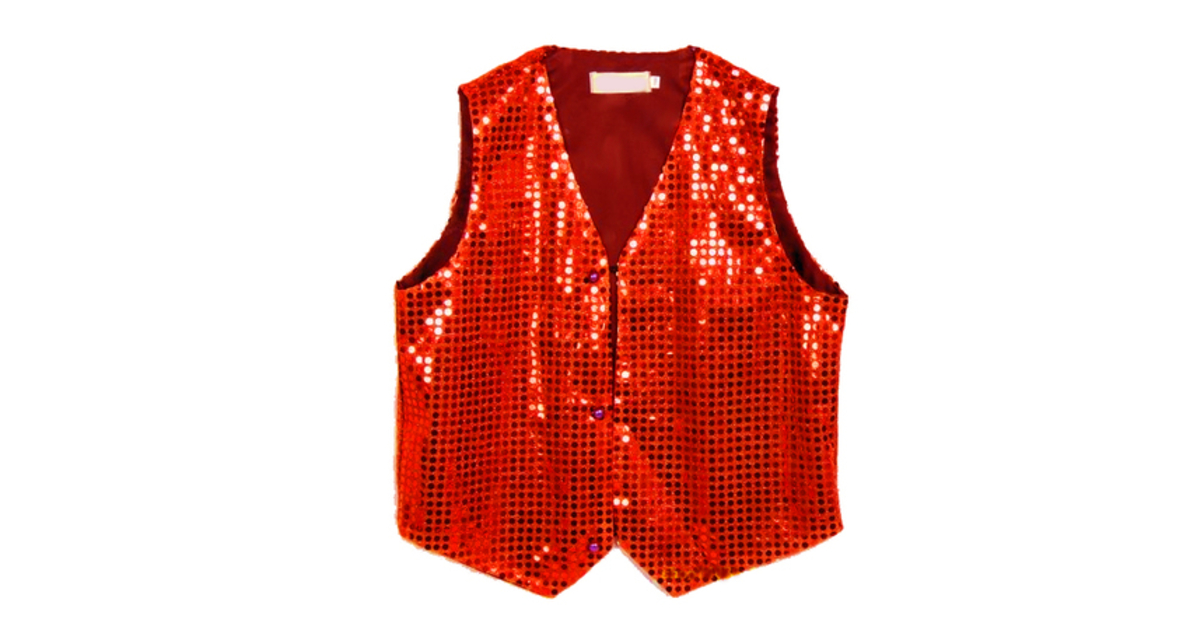 Gilet De Spectacle Rouge Paillettes - Hobby Horse - Taille 1X - Neuf